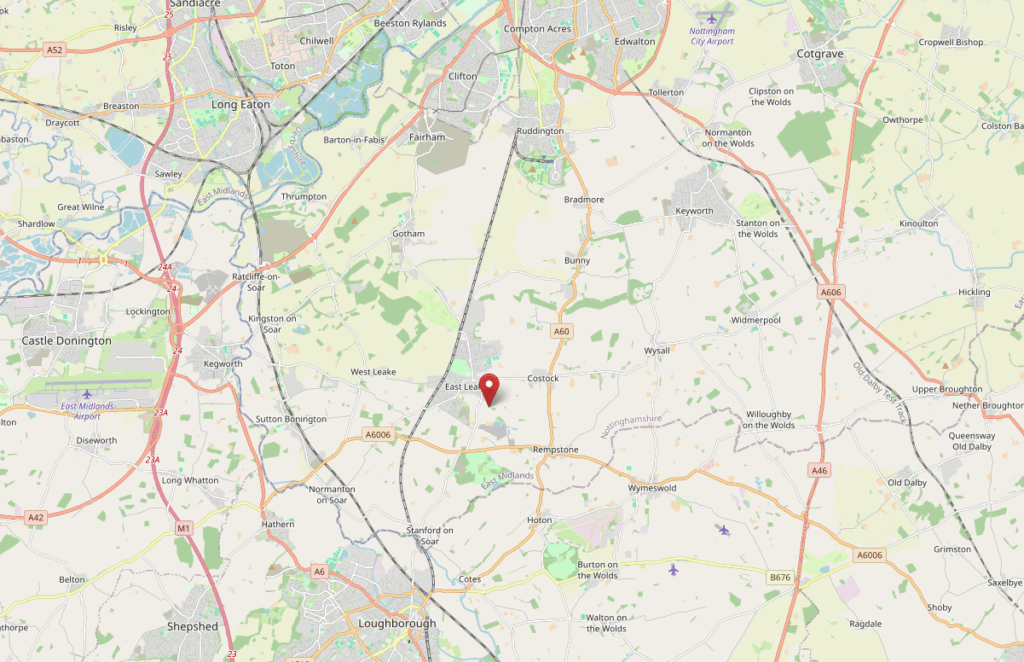map of the area